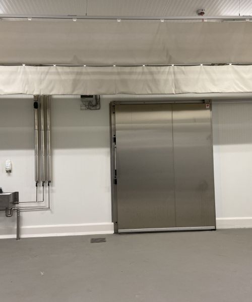 high quality stainless steel door at Atria slaughterhouse